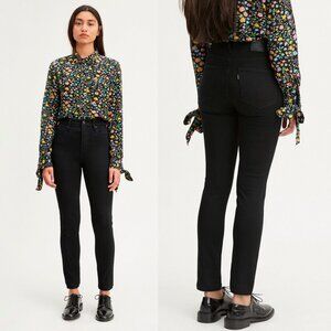 Levi's 721 High Rise Skinny Jean Size 25 Long Shot - Black